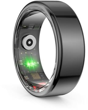 Health Ring Smart Ring, Health Fitness Tracker for Man Women, Support Sleep Monitoring Step Counting, Creative Fashionable Rings for Birthday Christmas Valentines Day (19mm/0.75in)