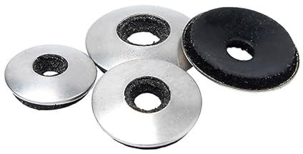 ORANXIN M6.3 x 30mm 50 Pcs Rondelles de fermeture Acier inoxydable 304 Néoprène enrobage EPDM Collé Scellage Joint Composite Imperméable Rondelles d'étanchéité