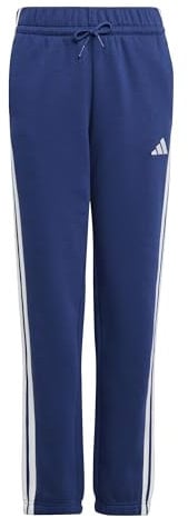 adidas Unisex niños Essentials 3 Stripes Pants, Dark Blue/White, 15-16 Years