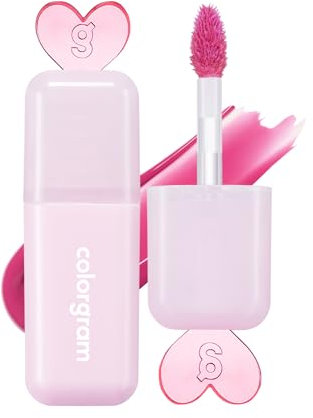 COLORGRAM Juicy Drop Tint 06 Nice Plum | Saftiger Lipgloss, leuchtende Lippenfarbe mit fruchtigen Farben, Build & Blend, hochpigmentiert