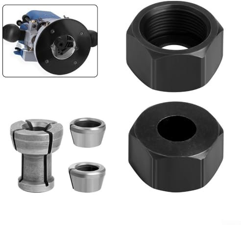 Adaptateur de mandrin de serrage M17 haute résistance avec écrou, accessoire pour défonceuse à bois (10 x 8)