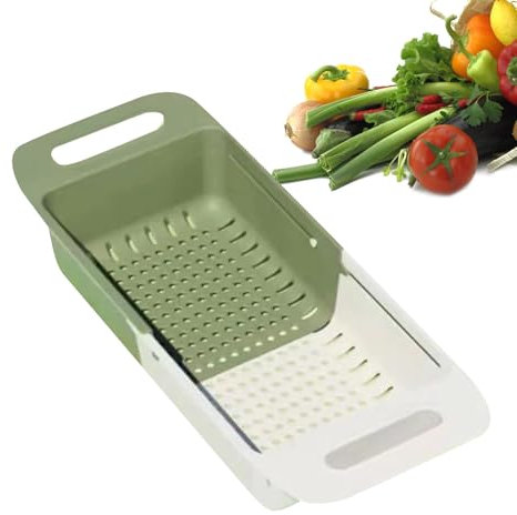 Passoire pour évier, passoire pour évier | Passoire de cuisine extensible,Grand panier de vidange d'évier, lave-fruits, plateau de lavage de fruits d'évier, rinçage de légumes pour la cuisine