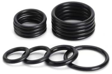 Gummi-O-Ring-Sortiment-Set, CS 1 mm Nitril-Butadien-Kautschuk, Außendurchmesser 5–50 mm, ölbeständige Unterlegscheibe, runde Form, 50 Stück(46mm)