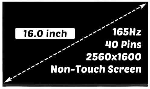HOULISE Schermo LCD di ricambio per Lenovo IdeaPad Gaming 3 15ARH7 82SB 2560x1600 1600 16 40 pin 165HZ LED Display Digitizer Panel (solo per schermo non touch)