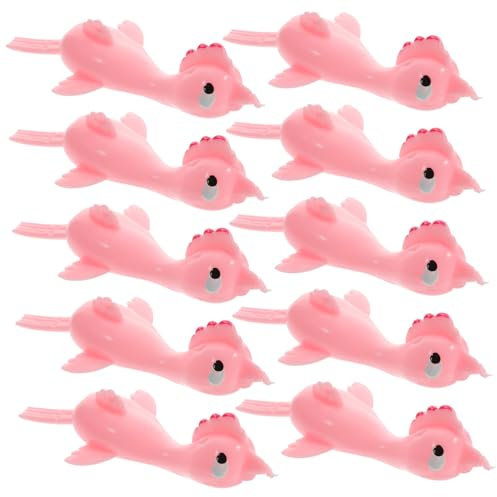 JOINPAYA 20st Katapult-küken-Spielzeug Party-fingerspielzeug Kinderversorgung Schleuderspielzeug Für Kinder Elastische Fingerspielzeuge Hühnerschleuderspielzeug Hühnerschleudern Rosa Vinyl