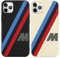 nurkorki 2 Stück Handyhülle für iPhone 12 Mini 5.4 Hülle mit Blue&Red Stripes Auto Muster, Kreative Motiv mit Silikon Weich TPU Schutzhülle,Kameraschutz Stoßfest Kratzfest Bumper Case