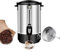 hzexun Cafetera Industrial Cafetera Acero Inoxidable 1500 W, percolador de café Marcador del Nivel de Agua,función conservación del Calor (12L)