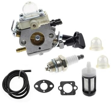 Gebläsevergaser Vergaser Für mit Zündkerzendichtungen, Kraftstofffilter für Stihl-Gebläse SH56, SH56C, SH86, SH86C, BG86, C1M-S261B 42411200616 Vergaser
