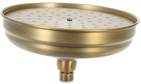 POPETPOP Retro Regendusche Duschkopf Aus Kupfer Wassersparend Einfache Montage Große Wasserflussrate Für Badezimmer Mit Nostalgischem Flair