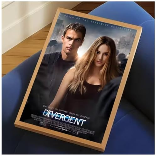 MEIZONGHUOJI Poster Filmplakat „Divergent“ Wandbild Auf Leinwand Für Zuhause Büro Studentenwohnheim Oder Schlafzimmer 50 * 70 Cm Rahmenlos