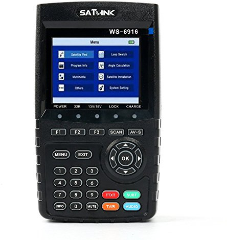 SATLINK Sat-finder Puntatore Satellitare DVB-S / S2 Rilevatore di Segnale Satellitare MPEG-2 / MPEG-4 HD Digitale Satellitare Signal Finder (WS-6916)