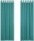 Deconovo Verdunkelungsvorhang Schlaufen Gardinen Blickdicht Thermovorhang Kälteschutz Wohnzimmer Schlaufenschal, 245x140 cm(HöhexBreite), Türkis, 2er Set