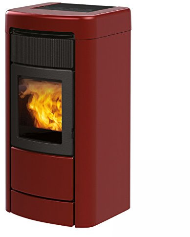 Italiana CAMINI 805290 ITC layma Idro 22 KW acqua fuehrender stufa pellet Acciaio Bordeaux