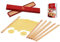 Premium Teighölzer Set 6 Teilig - Die perfekten Abstandshalter - Teigstäbe zum Ausrollen von Plätzchen Fondant Teig - Aus wasserfestem Buchenholz mit E-Book in schöner Geschenkbox von Kitchtic