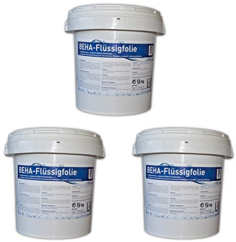27kg BEHA Flüssigfolie Dichtfolie Streichfolie Abdichtung für den Innenbereich Bad Dusche Küche