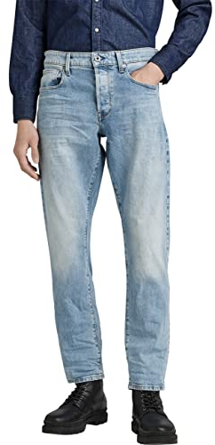 G-Star Homme Jean 3301 Regular Tapered, Bleu (lt indigo aged 51003-C052-8436), 34W / 34L