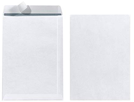 Herlitz Versandtasche C5 90 g Haftklebend, mit Innendruck in Folienpackung, eingeschweißt, weiß (2, Versandtasche C5)