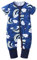 Xmiral Kleinkind Kinder Unisex Reißverschluss Cartoon Strampler Jungen Mädchen Kurzarm Overall Neugeborenen Schlafanzug Nachtwäsche(Hellblau,6-12 Monate)