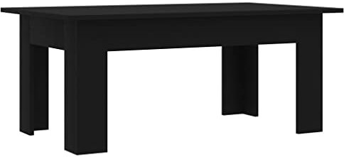 vidaXL Tavolino da caffè Nero 100x60x42 cm in Truciolato