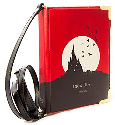 Well Read Co Crossbody Handtasche für Buchliebhaber - Dracula, Veganes Leder, Groß