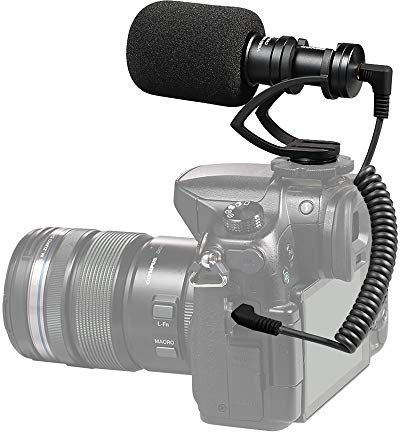 Comica CVM-VM10 II Shotgun Video Microphone Micro Compact Directional Condenser for DSLR Camera Smartphone DJI (CVM-VM10II (black))