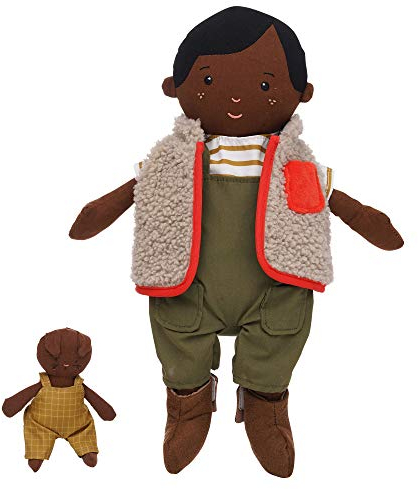 Manhattan Toy Playdate Friends Ellis Lavable en Machine et sèche-Linge 35,56 cm poupée avec Mini Lapin en Peluche
