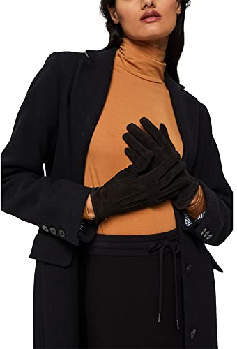 ESPRIT Damen Fäustlinge 111ea1r309, 001/Black, 8