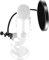 Yeti Microphone Pop Filter with Foam Windscreen [Custom Built for Blue Yeti Mic] 5.8 inch Diam 2 layers high density Pop Filter for Mic Cover Yeti Pop Screen (Cover Foam 1Pcs,Pop filter 1Pcs)