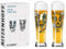 RITZENHOFF 3481004 Weizenbierglas 500 ml - 2er Set - Serie Brauchzeit Set Nr. 4, 2 Stück mit mehrfarbigem Digitaldruck