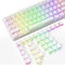 PBT Pudding Keycaps with Key Puller,108 Key Double Shot Keycaps Translucent Layer,OEM Profile,ANSI US Layout for 61/68/84/96/104/108 RGB Mechanical Keyboard,for DIY MX Cherry/Gateron/Kailh Switch