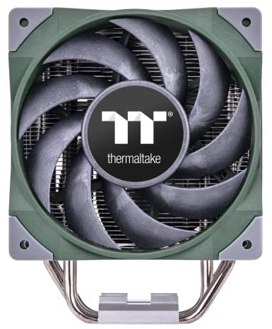 Thermaltake TOUGHAIR 510 180W TDP CPU Cooler Racing Green, Intel/AMD Socket (LGA 1700/1200), Dual 120mm 2000RPM High Static Pressure PWM Fan with High Performance Copper Heat Pipes CL-P075-AL12RG-A
