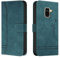 Lihondar Kompatibel mit Samsung Galaxy A8 2018 / A5 2018 Hülle, Handyhülle Samsung A8 2018, A5 2018 Leder Klappbar Schutzhülle Tasche Wallet [Ständer] Brieftasche Cover Flip Case Klapphülle (Grün)