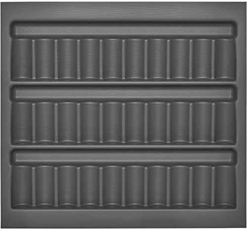 Orga-Box I Porte-épices 513 x 473 x 28 mm gris orion avec revêtement anti-buée Porte-épices en verre pour Tandembox Antaro/Intivo et ModernBox dans l'armoire de 60 cm