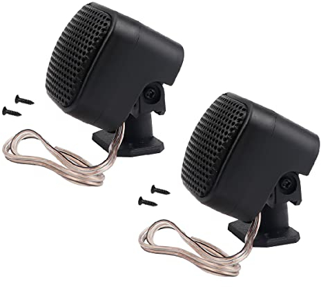 FERCAISH 2 Stück 500 W Autolautsprecher, TP-004A Hochleistungs-Stereo-Auto-Hochtöner, vertikale, runde, einfach zu installierende Lautsprecher für die Oberflächenmontage auf Auto, LKW und Boot (2P)