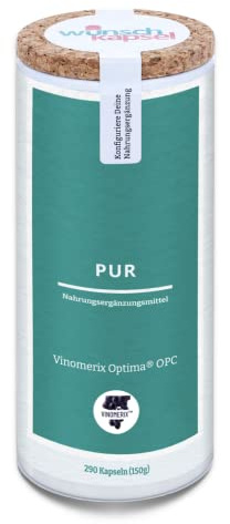 Wunschkapsel Premium OPC, 500 mg, als exklusives Vinomerix Optima (Traubenkernextrakt aus der Champagne), 290 Kapseln