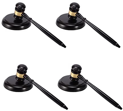 Potadak 4X Richterhammer Auktion Hammer Auktionshammer mit Sound-Block fuer Rechtsanwalt Auktion Handarbeit