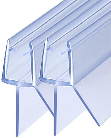 KOOBON Duschdichtung 2 x 70cm Duschdichtungen für Duschtüren Duschkabinen Badewanne 4/5/6mm Transparent Dichtung Dusche Glastür, Wasserabweisende Ersatzdichtung für Dusche Schwallschutz Dichtkeder