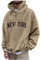 Y2K Zip Up Hoodie Herren Wikinger Kleidung Herren Sweatshirt Herren Mit Brusttasche New York Druck Lustige Pullover Loose Fit Y2K Hoodie Baggy Herbst Hip Pop Streetwear Hoodie Arbeitspullover Herren M