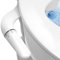 Toilette Japonaise - Pulvérisateur Bidet Toilette Japonaise Buse cachée Non Électrique, double buse, nettoyage avant et arrière, embout WC, douche fesses, taharet (gris argenté)