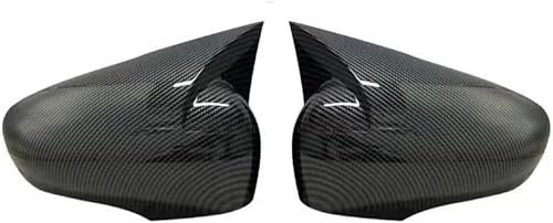 YuZong Coquille Miroir Voiture pour Renault Clio 4 MK4 12-19,Coque de rétroviseur latéral Couvre Capuchon Décoration Accessoires,B-Carbon Fiber