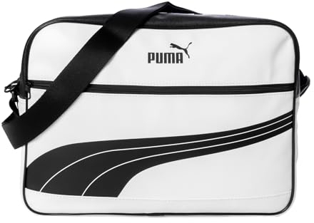 PUMA Unisex – Erwachsene Campus Reporter Retro umhängetasche (white/black)