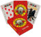 AQUARIUS Cartes à jouer Guns N' Roses - Jeu de cartes sur le thème de Guns N' Roses pour vos jeux de cartes préférés - Produit sous licence officielle Guns N' Roses et objets de collection