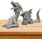 Teksome Drachenstatue aus Kunstharz | Drachenstatue aus Kunstharz, gotischer Drache, Gartengeschenk, Dekoration – Drachen-Tierfiguren, Ornamente für Terrasse