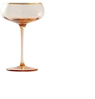 Aintap Elegant Gold-Trimmed Wine Glasses for Red Wine, Champagne, and More (Choice of Color)