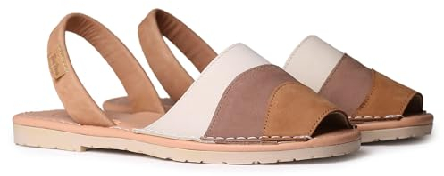 TONI PONS MANACOR Menorquin für Damen aus Nubukleder, braun, 39 EU