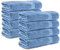 Komfortec 8er Handtücher 50x100 cm Set aus 100% Baumwolle, Frottee, Weich, Hellblau