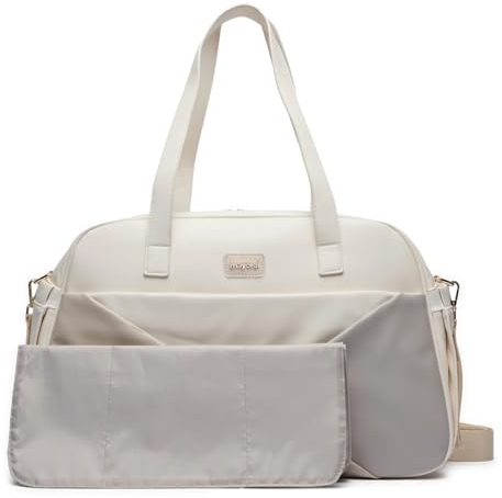 Mayoral - Set Bolso Combinado con Accesorios para Bebé - Práctico y Elegante – Universal para todas las sillas de paseo y bolso con asa larga Ref. 19.429 (Avena 059)