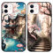 2 Stück Handyhülle für Apple iPhone 12/iPhone 12 pro Hülle 6.1'', Anime Japanische Kirschblüten Manga Anime künstlerische Ästhetik mit Motiv Designs Case Schutzhülle TPU Weich Ultra Dünn Cover -05