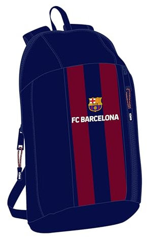 safta F.C. Barcelona Mini-Rucksack für den täglichen Gebrauch, ideal für Kinder verschiedener Altersgruppen, bequem und vielseitig, Qualität und Widerstandsfähigkeit, 22 x 10 x 39 cm,