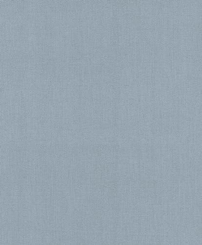 Rasch Tapeten 633658 - Unitapete aus Vlies in Blau aus der Kollektion Color your life - 10,05 m x 0,53 m (LxB)